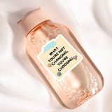 A bottle of lotion with a sticker on it.