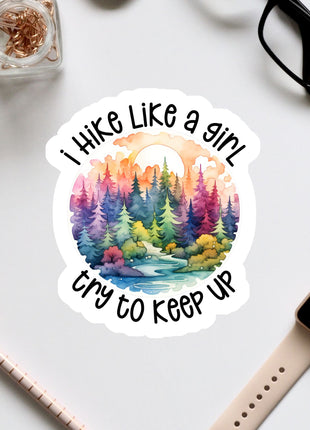 a sticker that says i like like a sun city to keep up