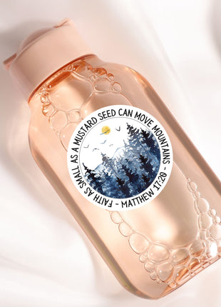 a close up of a bottle on a white surface