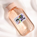 A clear glass bottle with a label that reads "Public Library Card" and features a cartoon raccoon.