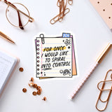 a notepad with a handwritten note on it